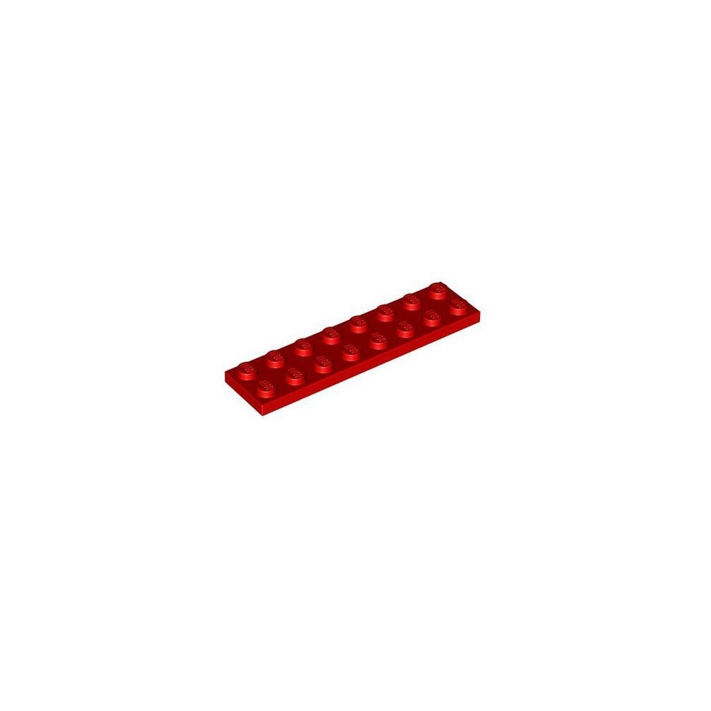 Plate 2x8 - Rojo (303421)  - 1