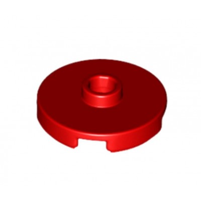 Tile Round 2x2 with Open Stud - Rojo (6132541)  - 1