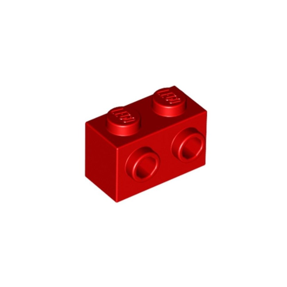 Brick Modified 1x2 with Studs on 1 side - Rojo (6019155)  - 1