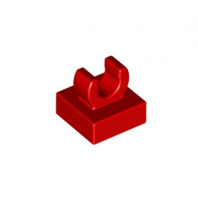 Tile Modified 1x1 with Open O Clip - Rojo (6072998)  - 1