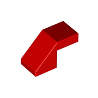 Slope 45 2x1 with Cutout without Stud - Rojo (6275178)  - 1