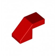 Slope 45 2x1 with Cutout without Stud - Rojo (6275178)  - 1