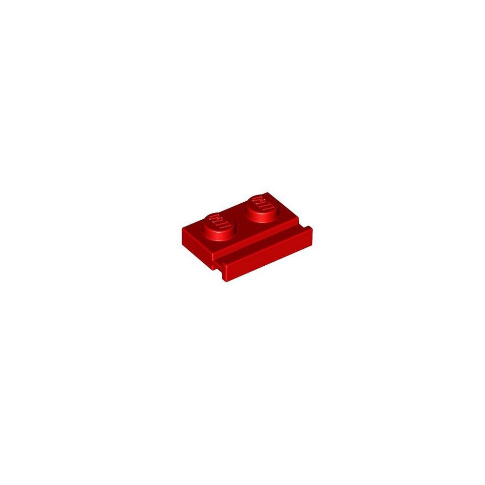 Plate Modified 1x2 with Door Rail - Rojo (4612575)  - 1