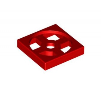 Turntable 2x2 Plate Base - Rojo (368021)  - 1