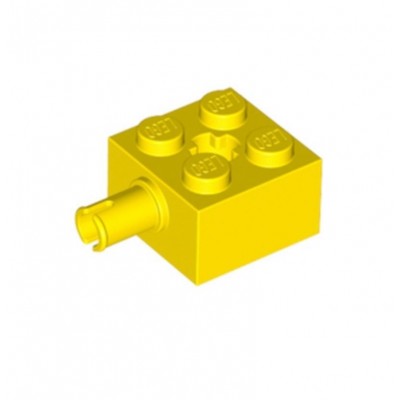 Brick Modified 2x2 with Pin and Axle Hole - Amarillo (623224)  - 1