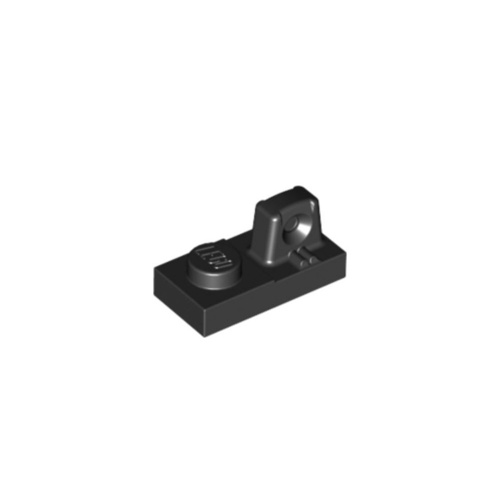 Hinge Plate 1x2 Locking with 1 Finger On Top - NEGRO (4144575)  - 1