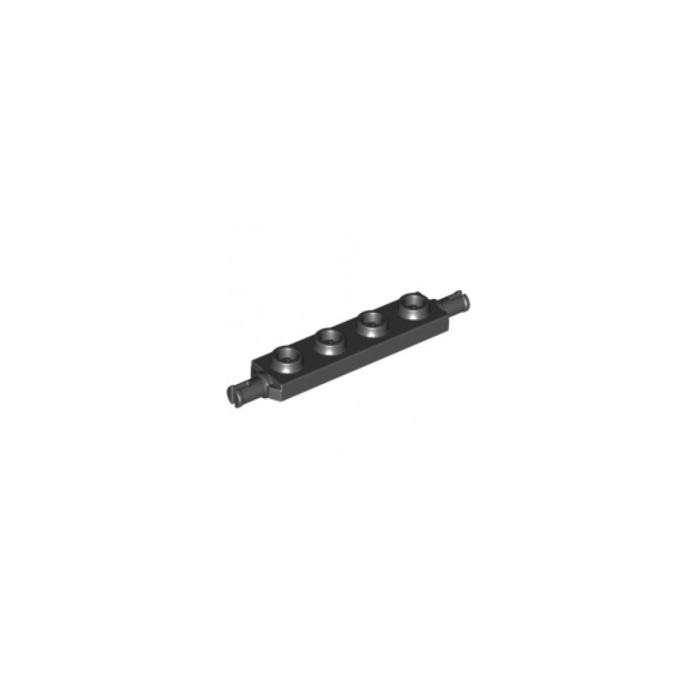 Plate Modified 1x4 with Wheels Holder - BLACK (292626)  - 1