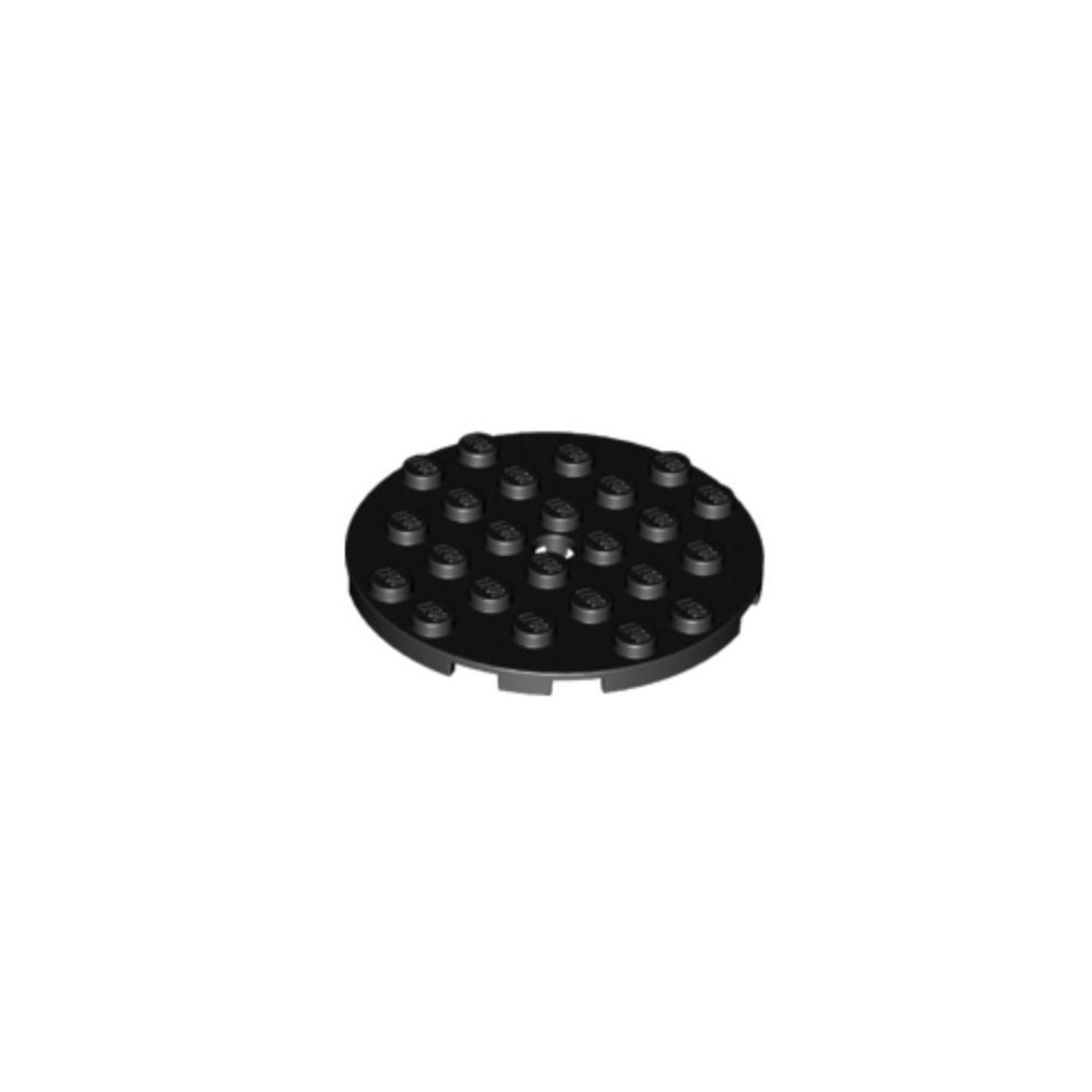 Plate Round 6x6 with Hole - NEGRO (6187587)  - 1