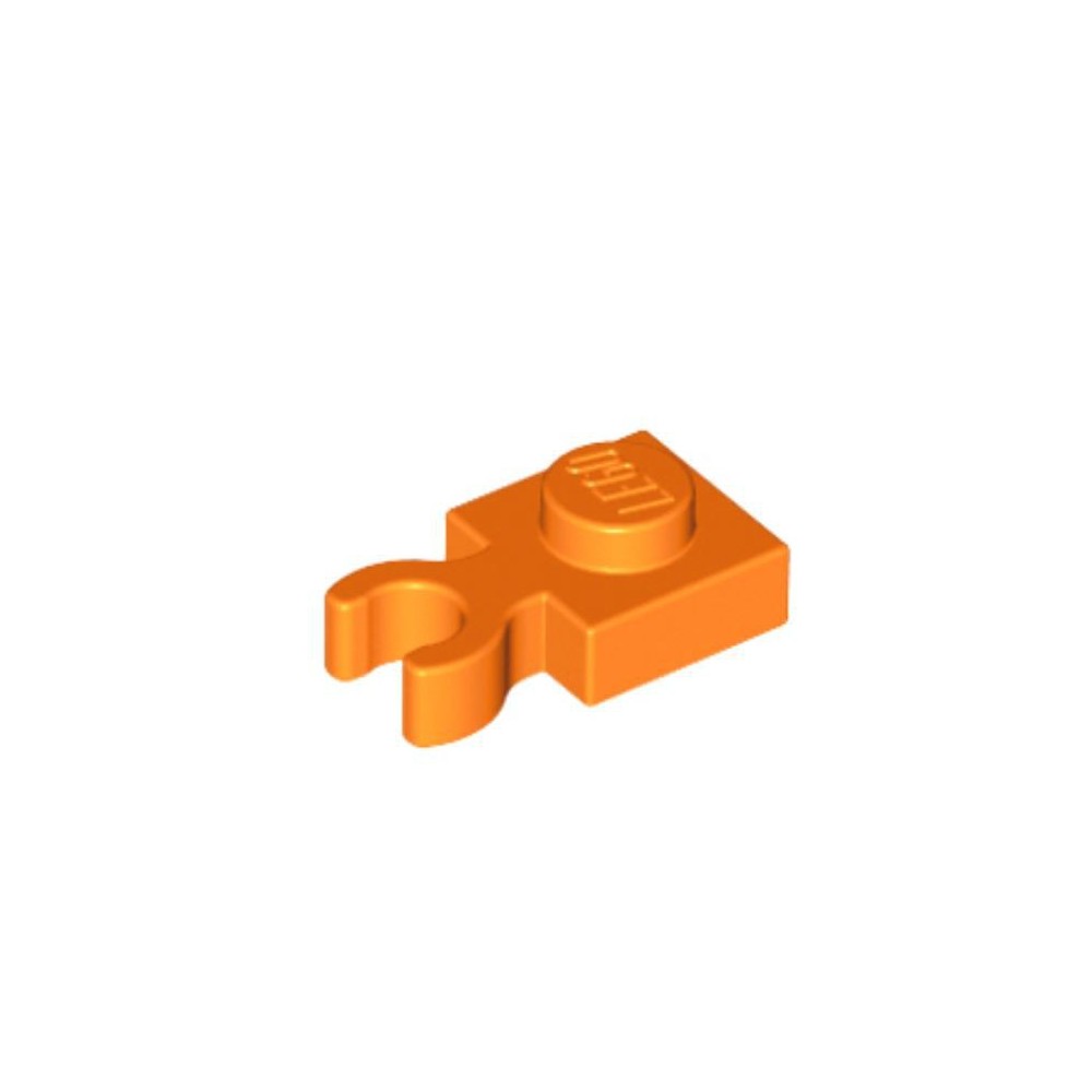 Plate Modified 1x1 with Open O Clip - NARANJA (6055326)  - 1