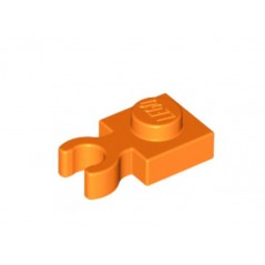 Plate Modified 1x1 with Open O Clip - NARANJA (6055326)  - 1