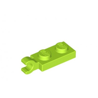 Plate Modified 1x2 with Clip on End - VERDE LIMA (6138122)  - 1