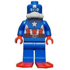 CAPITAN AMERICA - MINIFIGURA LEGO MARVEL SUPER HEROES (sh214)  - 1