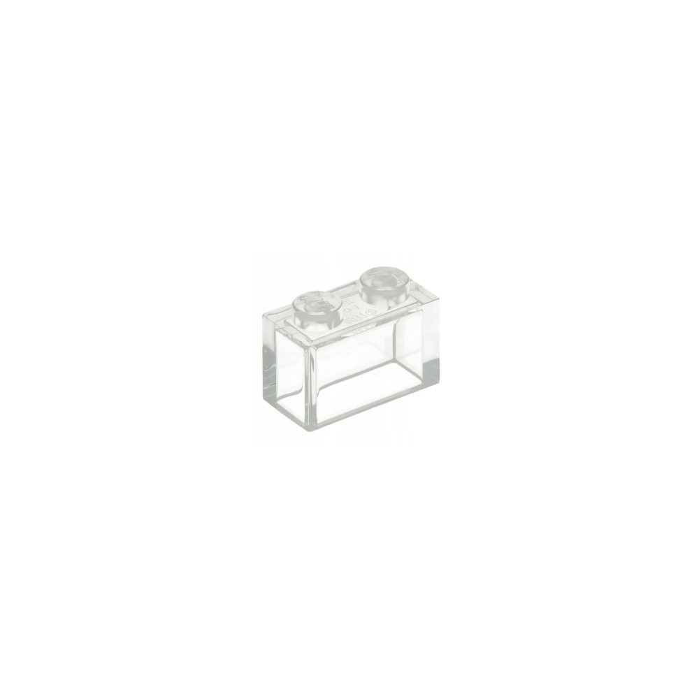 LEGO PIEZA BRICK 1X2 - TRANS-CLEAR X10  - 1