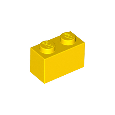 LEGO PIEZA BRICK 1X2 - YELLOW X10  - 1