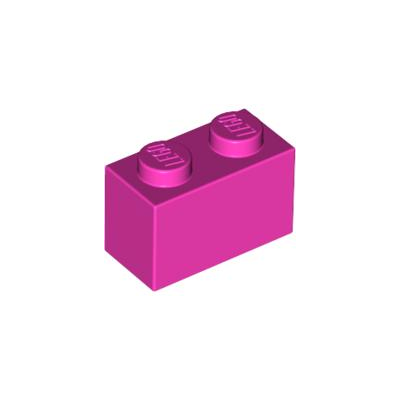 LEGO PIEZA BRICK 1X2 - DARK PINK X10  - 1