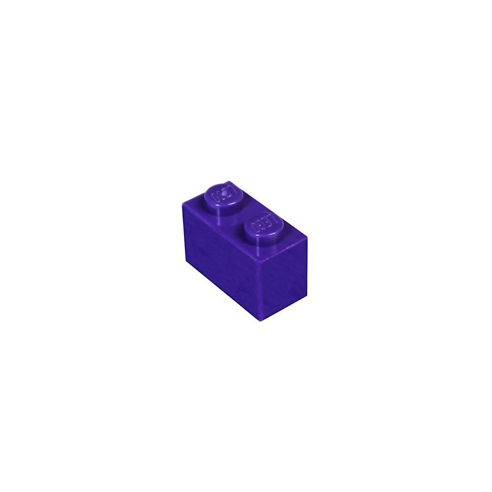 LEGO PIEZA BRICK 1X2 - DARK PURPLE X10  - 1
