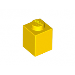 LEGO PIEZA BRICK 1X1 - YELLOW X10  - 1