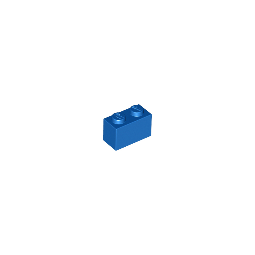 LEGO PIEZA BRICK 1X2 - BLUE X10  - 1