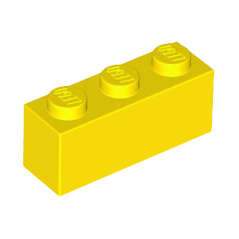 LEGO PIEZA BRICK 1X3 - YELLOW X10  - 1