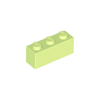 LEGO PIEZA BRICK 1X3 - YELLOWISH GREEN X10  - 1