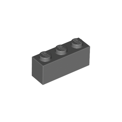 LEGO PIEZA BRICK 1X3 - DARK BLUISH GRAY X10  - 1