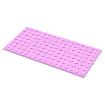 LEGO PIEZA PLATE - 8X16 BRIGHT PINK  - 1
