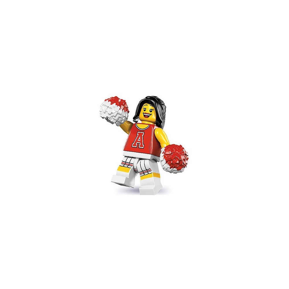 RED CHEERLEADER - LEGO MINIFIGURES SERIES 8 (col08-13)  - 1